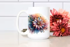 Vibrant Pastel Wooden Daisy PNG Product Image 2