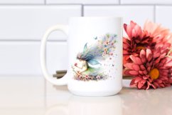 Tumbling Fairy With Petals | Sublimation Clipart Product Image 2