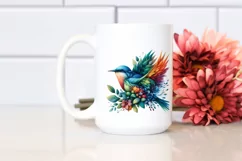 Vibrant Watercolor Bird PNG Product Image 2