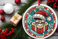 Round Christmass Ornament PNG Product Image 2