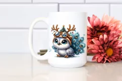 a Cute Watercolor Peacock PNG Product Image 2