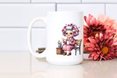 Old Lady Character Holding a Mug Product Image 2