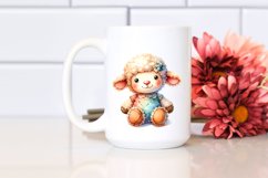 Colorful Brownish Plush Lamb | Clipart Product Image 2
