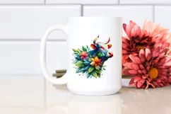 Vibrant Watercolor Cow PNG Product Image 2