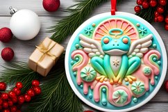 Round Christmas Ornament Sublimation|Clipart Product Image 1