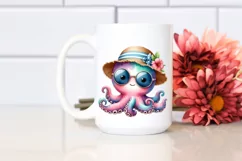 Colorful Baby Octopus with Sun es and Sun Hat Product Image 2
