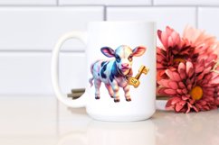 Playful Baby Cow with Clue PNG Product Image 2