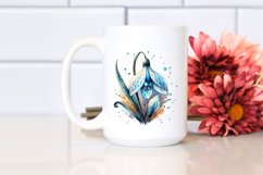 Snowdrop Stained | Sublimation Clipart Product Image 2