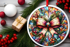 Round Christmass Ornament PNG Product Image 2