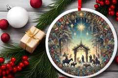 Round Christmass Ornament PNG Product Image 2