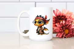 Baby Dragon in Raincoat PNG Product Image 2