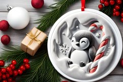 Round Christmas Ornament Sublimation|Clipart Product Image 1