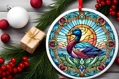 Round Christmass Ornament PNG Product Image 2