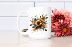 Vibrant Sunflower Bouquet | Sublimation | Clipart Product Image 2