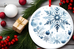 Round Christmass Ornament PNG Product Image 2