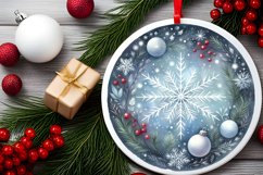 Round Christmas Ornament Sublimation|Clipart Product Image 2