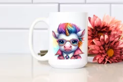 Colorful Baby Unicorn PNG Product Image 2