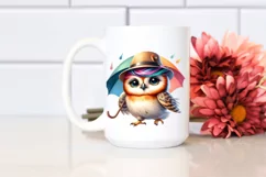 Cute Baby Owl Dancing PNG Product Image 2