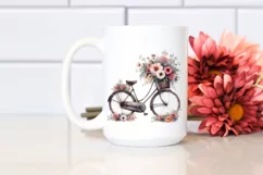 Vintage Dirty Bicycle with Huge Flowers Product Image 2