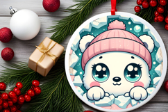 Round Christmass Ornament PNG Product Image 2