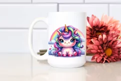 Funny Cute Baby Unicorn PNG Product Image 2