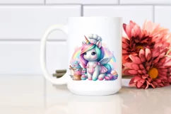 Baby Unicorn with Baker's Apron PNG Product Image 2