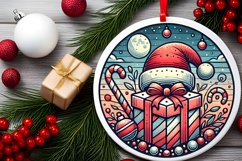 Round Christmas Ornament Sublimation|Clipart Product Image 1