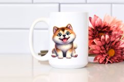 Crazy Akita Smiling | Sublimation | Clipart Product Image 2
