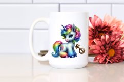 Baby Unicorn with Clue, Colorful PNG Product Image 2