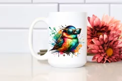 Quirky and Colorful Bird Clipart Product Image 2