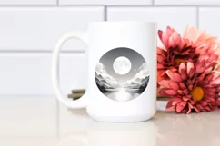 Digital Painting, Simple MOON | Tshirt|Tumbler|Mug|Clipart Product Image 2