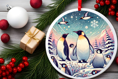 Round Christmass Ornament PNG Product Image 2