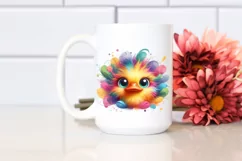 Colorful Cute Baby Duck Clipart Product Image 2