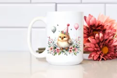 Baby Bird with Party Hat PNG Product Image 2