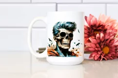 Superhero Skull with Hair, Transparent PNG Product Image 2