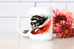 Superhero Skull with Hair, Transparent PNG Product Image 2