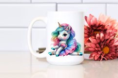 Colorful Baby Unicorn Modern Dancer&#039;s Outfit PNG Product Image 2