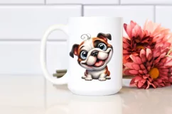 Crazy Bulldog Smiling | Sublimation | Clipart Product Image 2