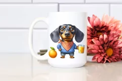 Funny Dachshund Bandana Caricature-like | Sublimation | Product Image 2