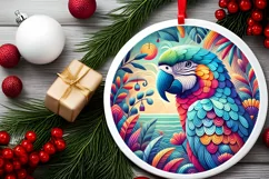 Round Christmas Ornament Sublimation|Clipart Product Image 1