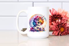 Colorful Baby Unicorn Hide and Seek PNG Product Image 2