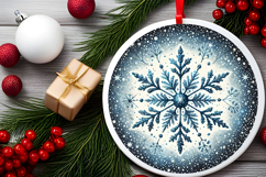 Round Christmass Ornament PNG Product Image 2