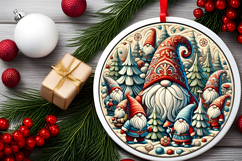 Round Christmass Ornament PNG Product Image 2