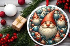 Round Christmass Ornament PNG Product Image 2