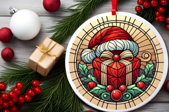 Round Christmass Ornament PNG Product Image 2