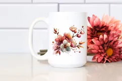 Wooden Stained Cherry Blossom | Clipart Product Image 2