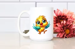 Cute Baby Canary Moon Dance Clipart Product Image 2