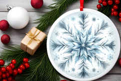 Round Christmass Ornament PNG Product Image 2