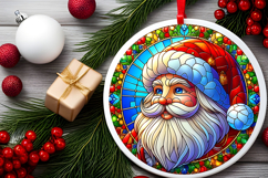 Round Christmass Ornament PNG Product Image 2
