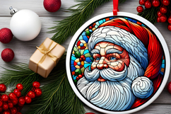 Round Christmass Ornament PNG Product Image 2